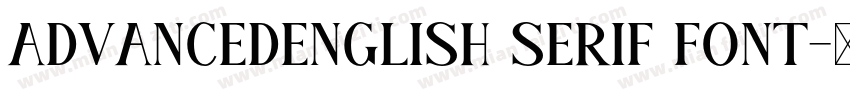 ADVANCEDENGLISH SERIF FONT字体转换